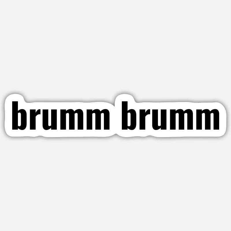 brumm brumm Sticker Größe S (10 x 10 cm)