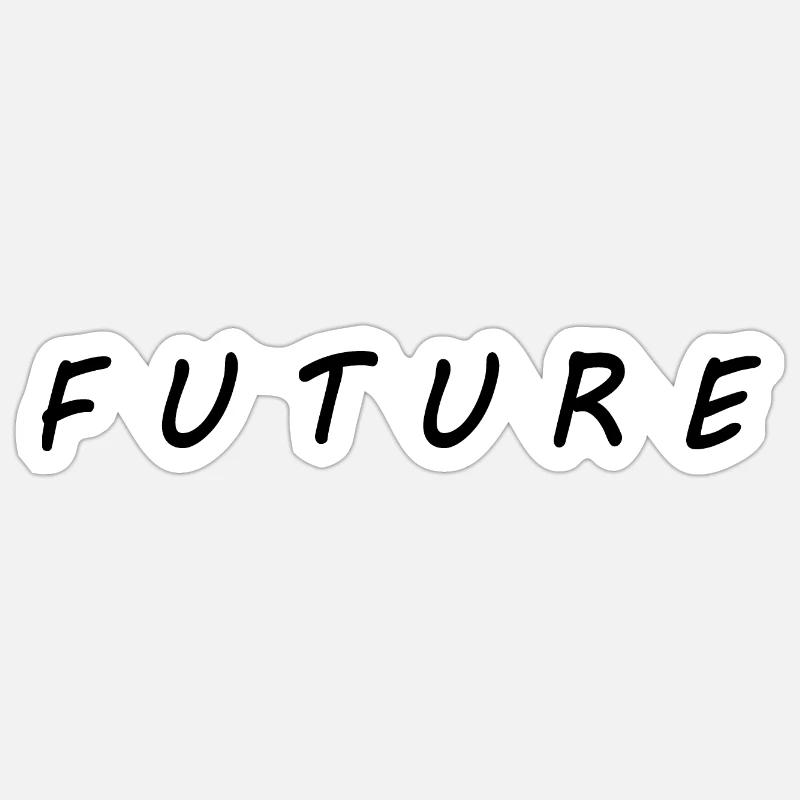 Future - Sticker Größe S (10 x 10 cm) - Mattweiß