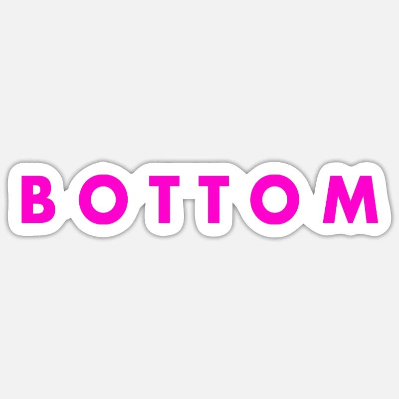 Bottom - Sticker size S (10 x 10 cm) - white matte