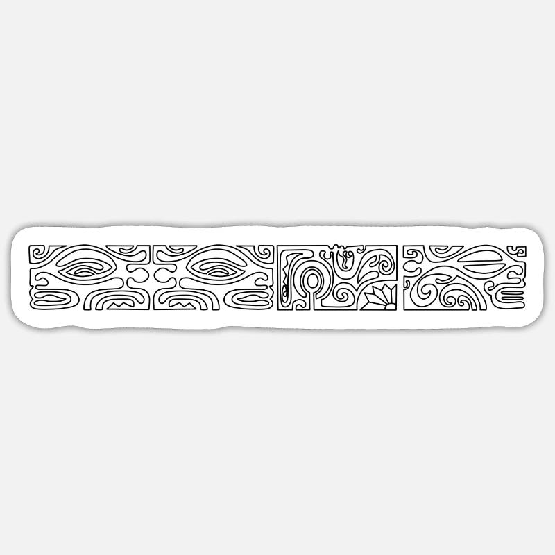 logo maori28 blanc - Sticker taille S (10 x 10 cm) - blanc mat