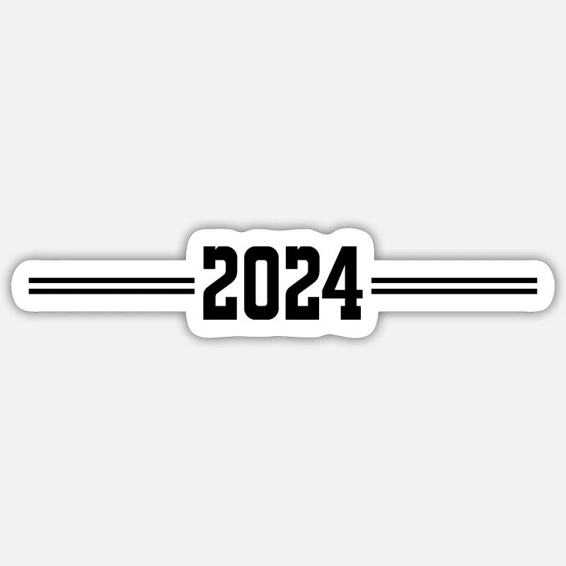 2024 - Sticker taille S (10 x 10 cm) - blanc mat