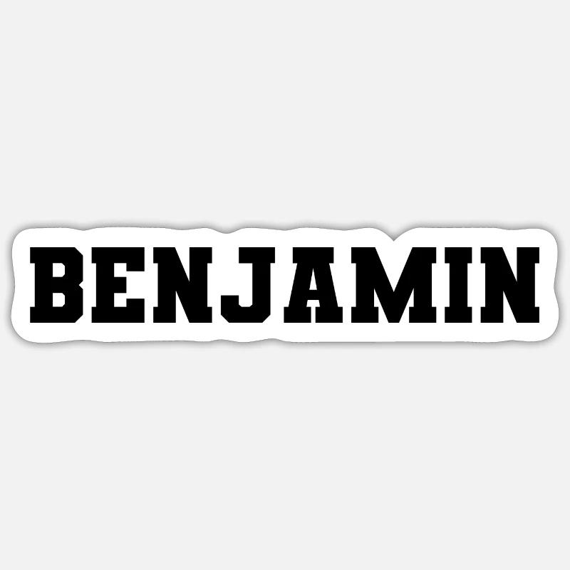 Nom - Benjamin Sticker taille S (10 x 10 cm)