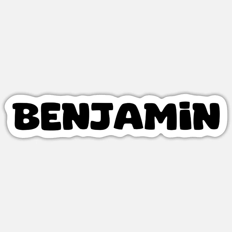 Nom - Benjamin Sticker taille S (10 x 10 cm)