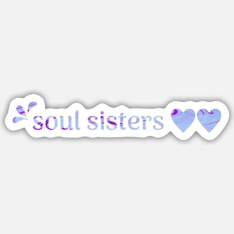 freunde - Sticker Größe S (10 x 10 cm) - Mattweiß