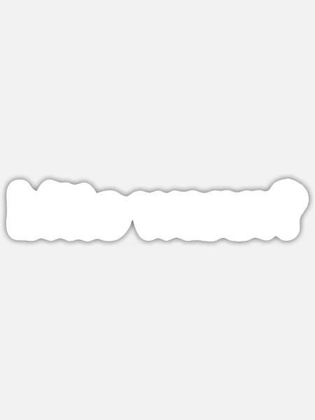 bitte wann? - Sticker Größe S (10 x 10 cm) - Mattweiß