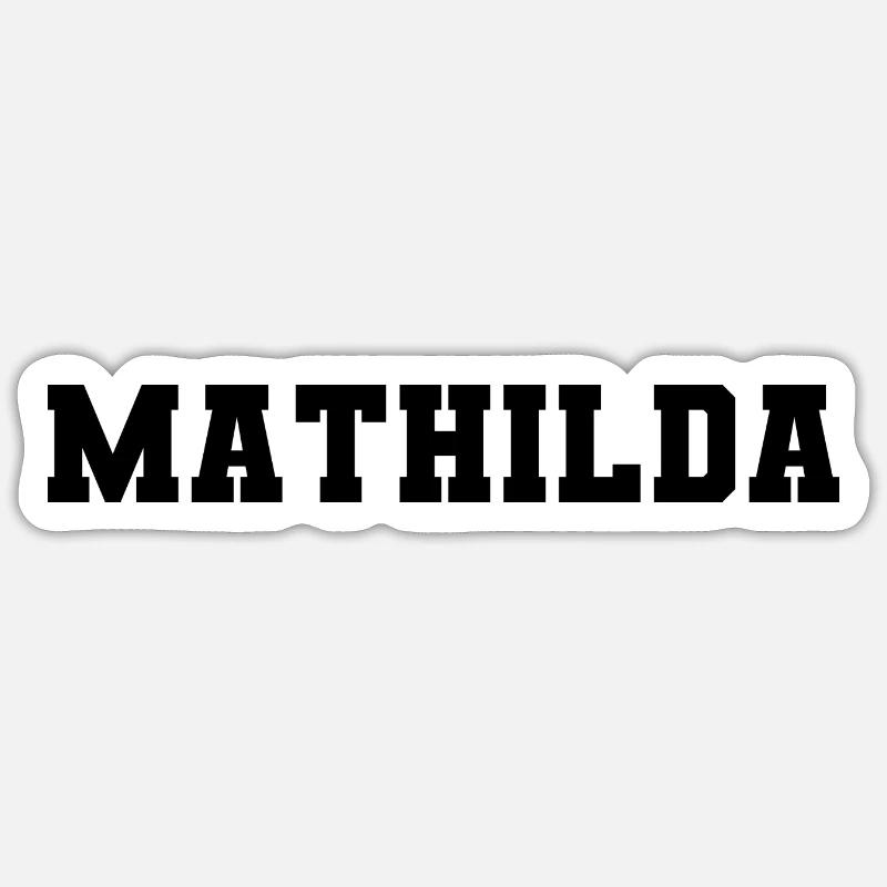 Name - Mathilda Sticker Größe S (10 x 10 cm)