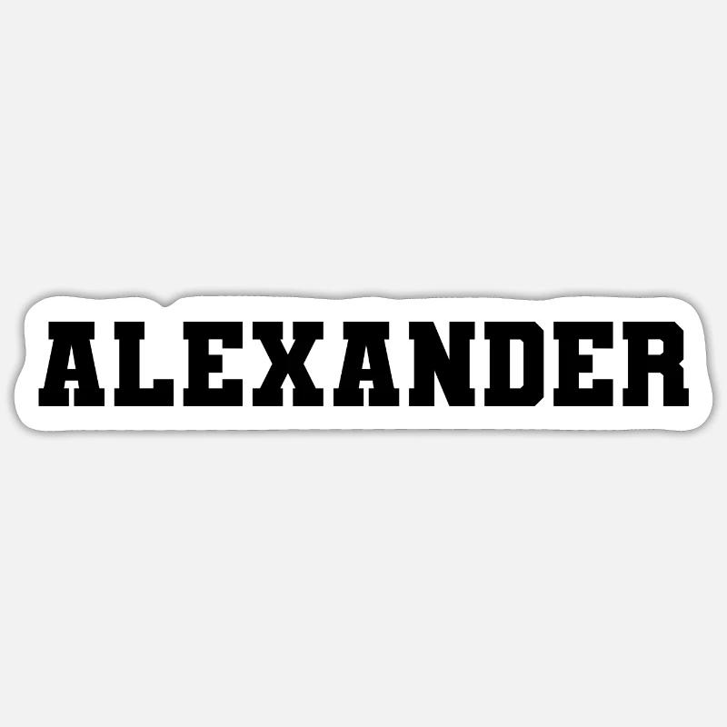 Name - Alexander Sticker Größe S (10 x 10 cm)