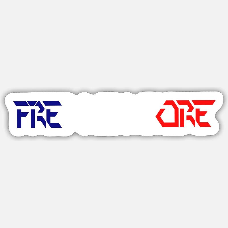 Frenchcore Hardcore Hardstyle - Sticker Größe S (10 x 10 cm) - Mattweiß