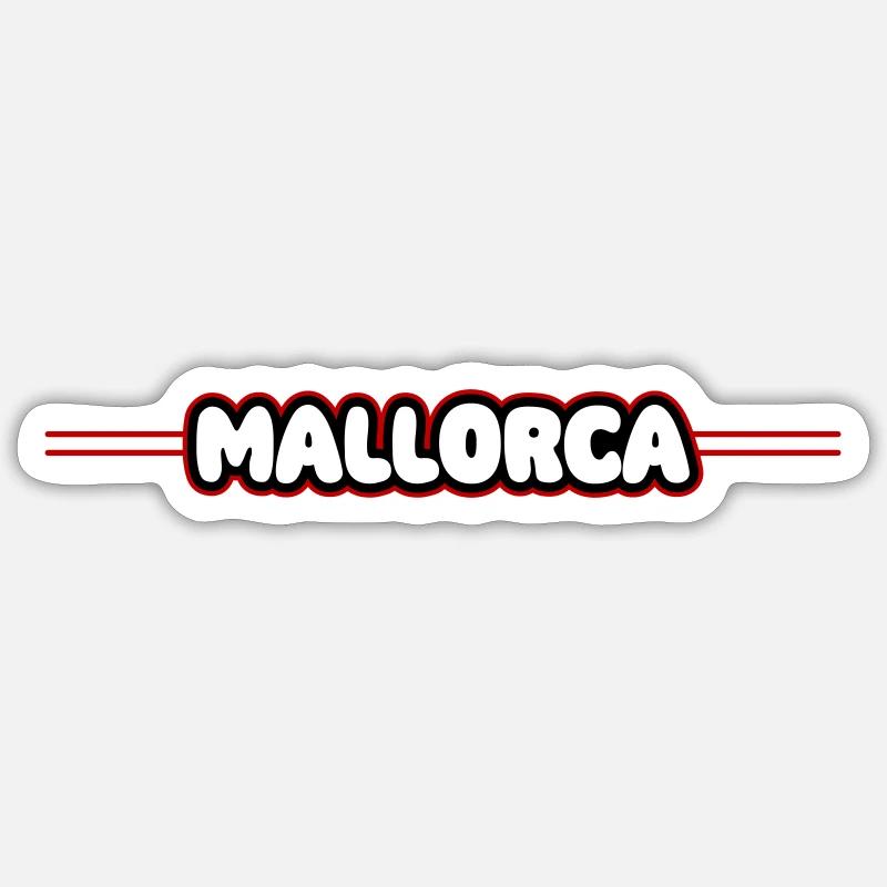 Mallorca Holidays - Sticker size S (10 x 10 cm) - white matte