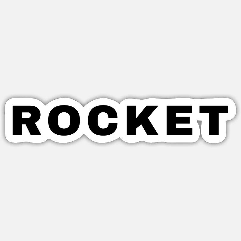 Rakete - Durchstarter Sticker Größe S (10 x 10 cm)
