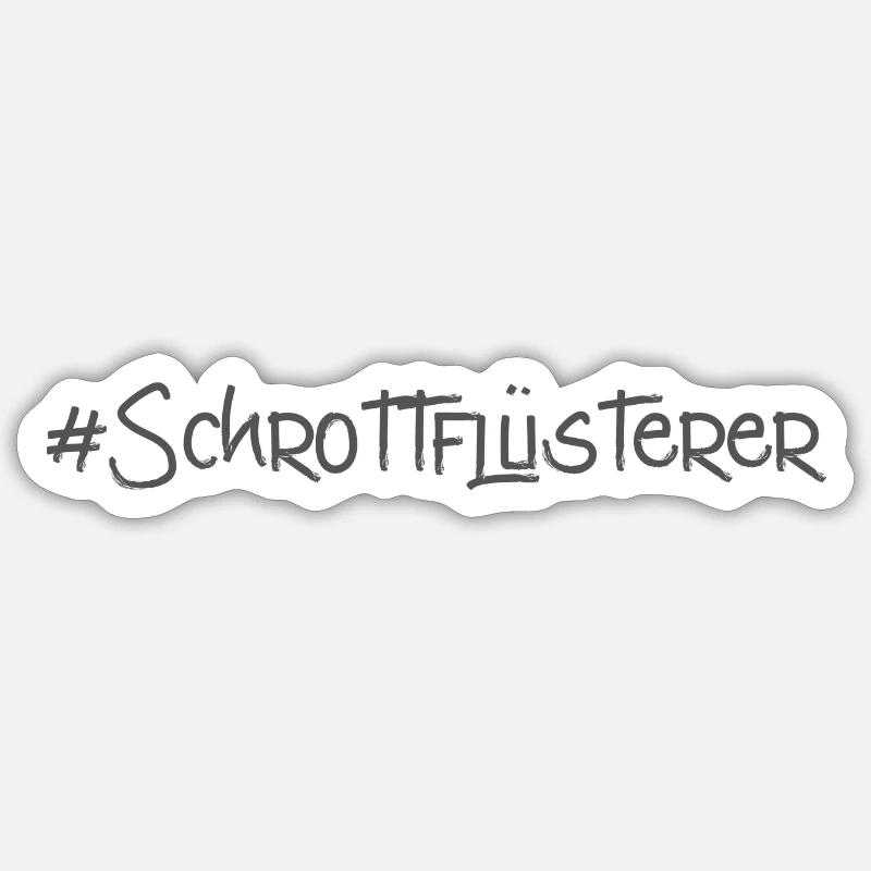 Lettrage Chuchoteur de ferraille - Sticker taille S (10 x 10 cm) - blanc mat