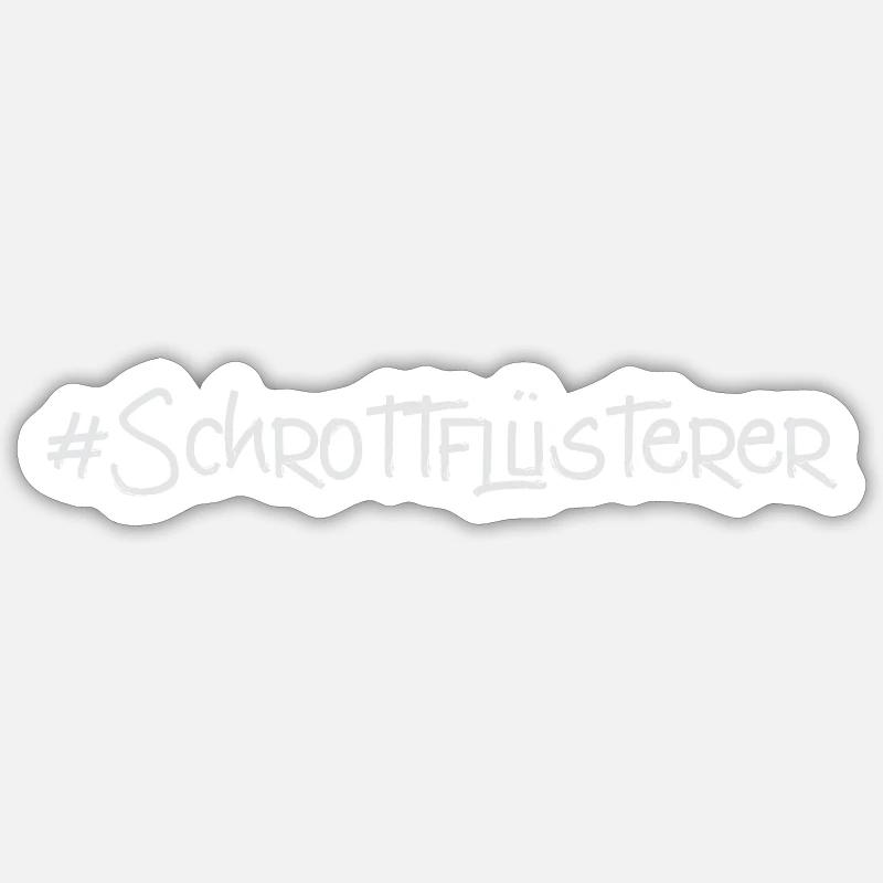 Lettrage Chuchoteur de ferraille - Sticker taille S (10 x 10 cm) - blanc mat