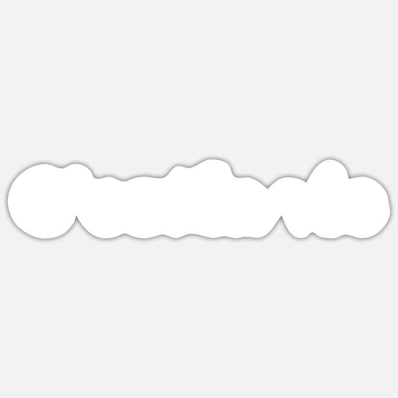 c'est la vie - Sticker size S (10 x 10 cm) - white matte