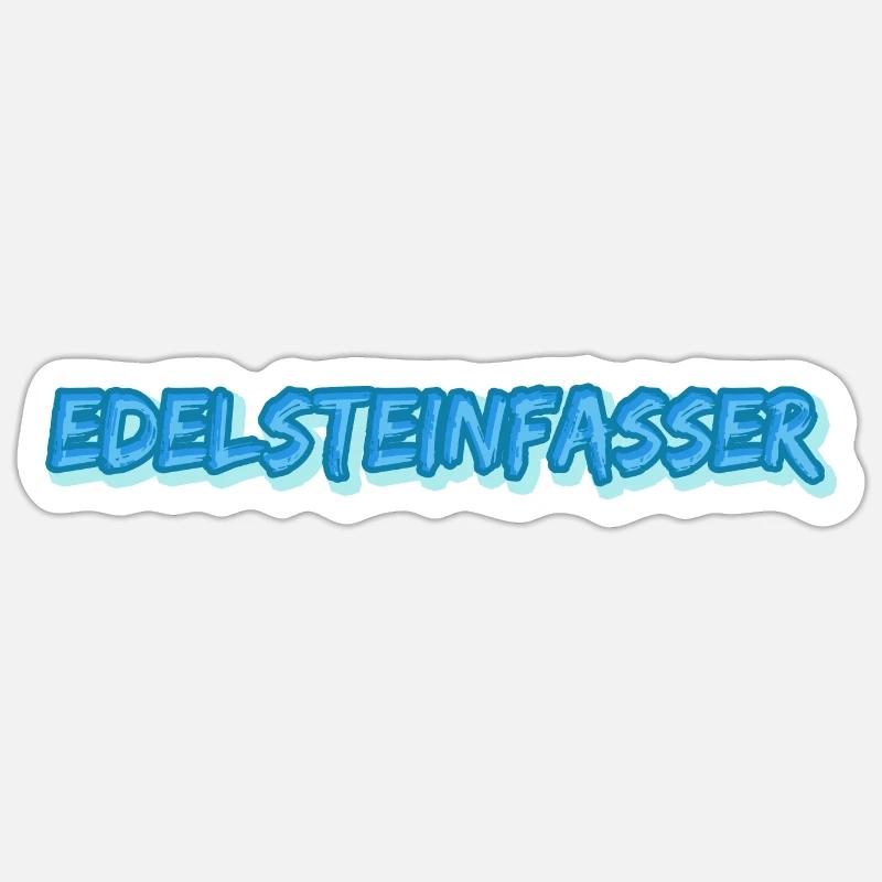 Gem-setters - Sticker size S (10 x 10 cm) - white matte