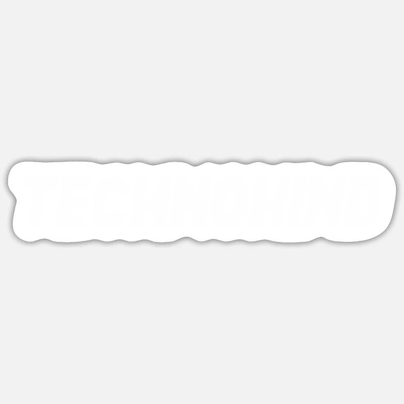 Technokind - Sticker Größe S (10 x 10 cm) - Mattweiß