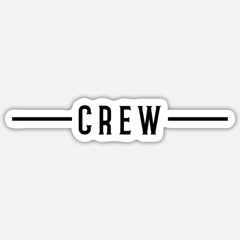 Crew stroke Sticker size S (10 x 10 cm)
