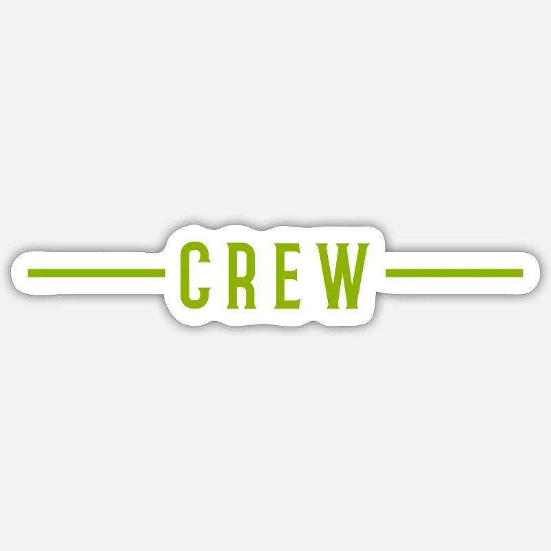 Course d’équipage - Sticker taille S (10 x 10 cm) - blanc mat