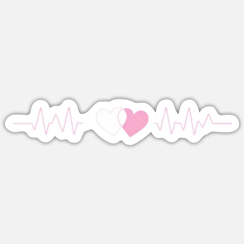 Pulsation synchronisée Sticker taille S (10 x 10 cm)