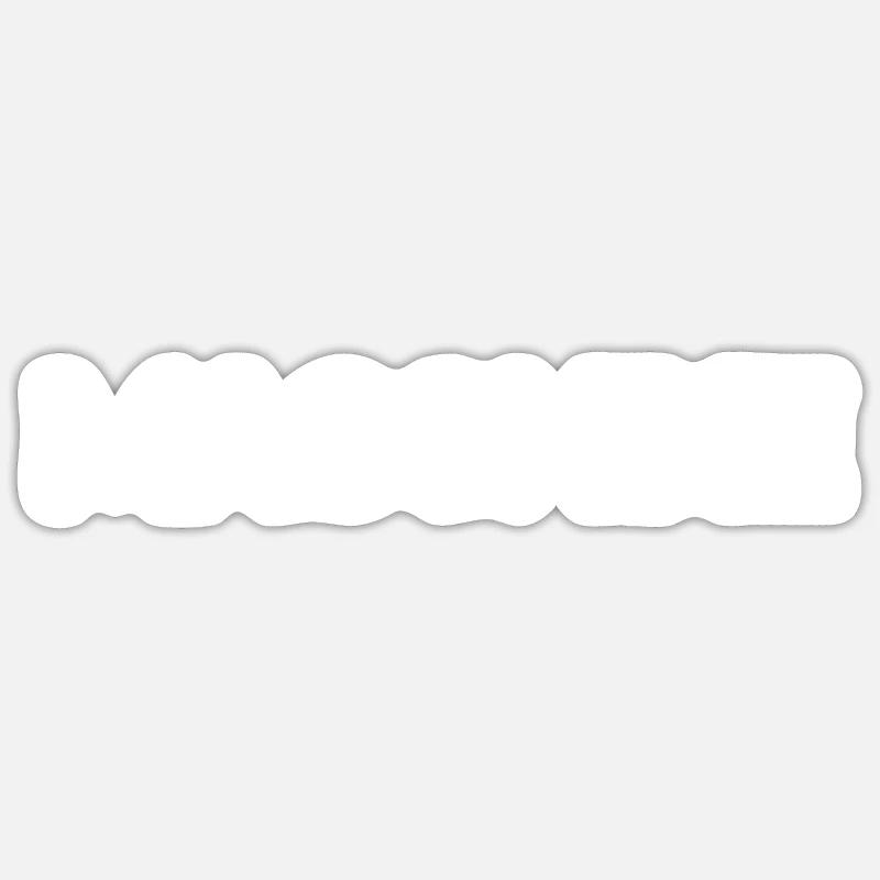 Maschine - Sticker Größe S (10 x 10 cm) - Mattweiß