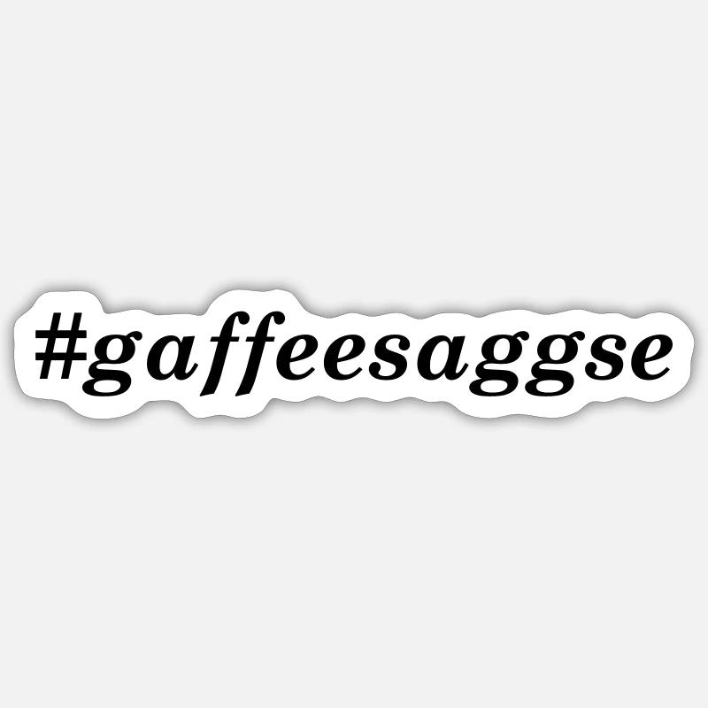 Sachsenliebe gaffeesaggse Sticker Größe S (10 x 10 cm)