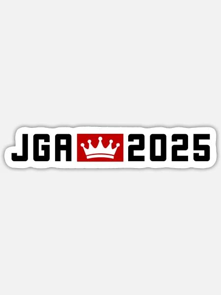 Jga 2025 Krone - Sticker Größe S (10 x 10 cm) - Mattweiß