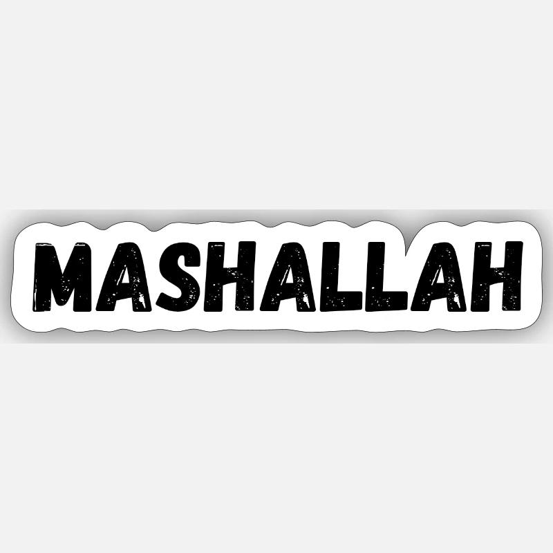 Mashallah - Sticker Größe S (10 x 10 cm) - Mattweiß