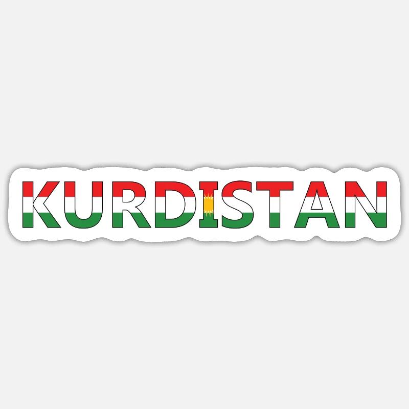 Kurdistan Flagge Bakur Bashur Rojava Rojhlt Newroz Sticker Größe S (10 x 10 cm)