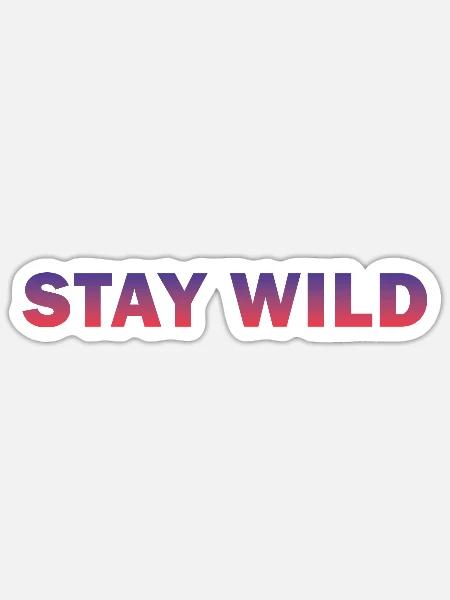 Wilde Naturlandschaft mit Neonfarben - Sticker Größe S (10 x 10 cm) - Mattweiß
