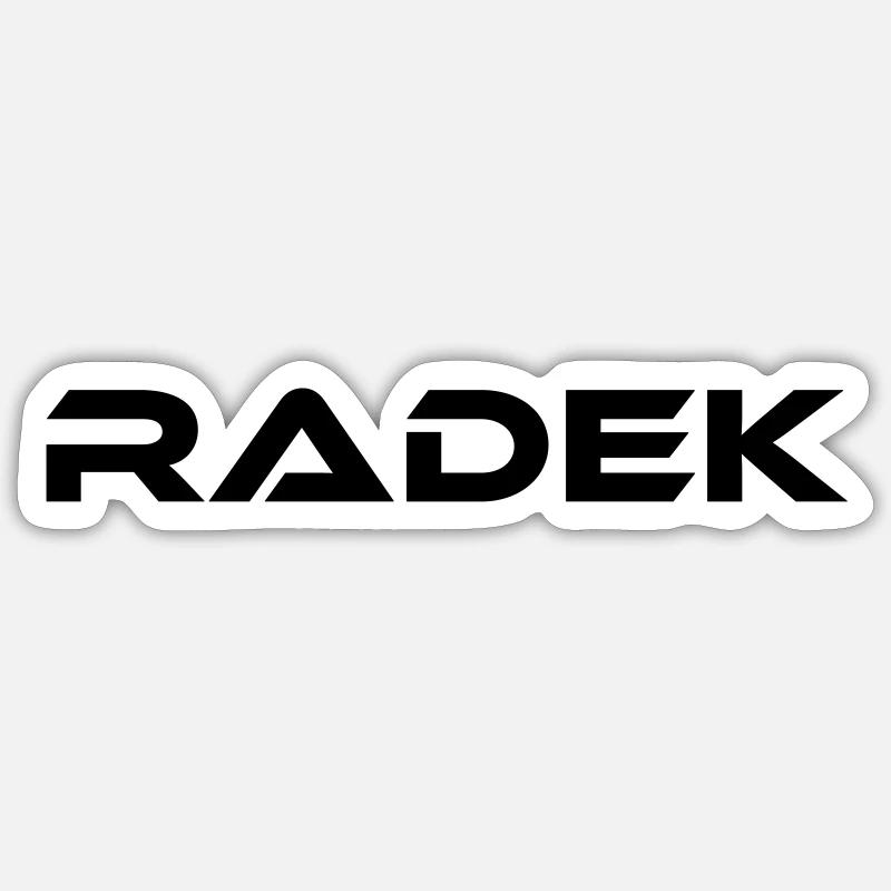 Radek - Sticker Größe S (10 x 10 cm) - Mattweiß