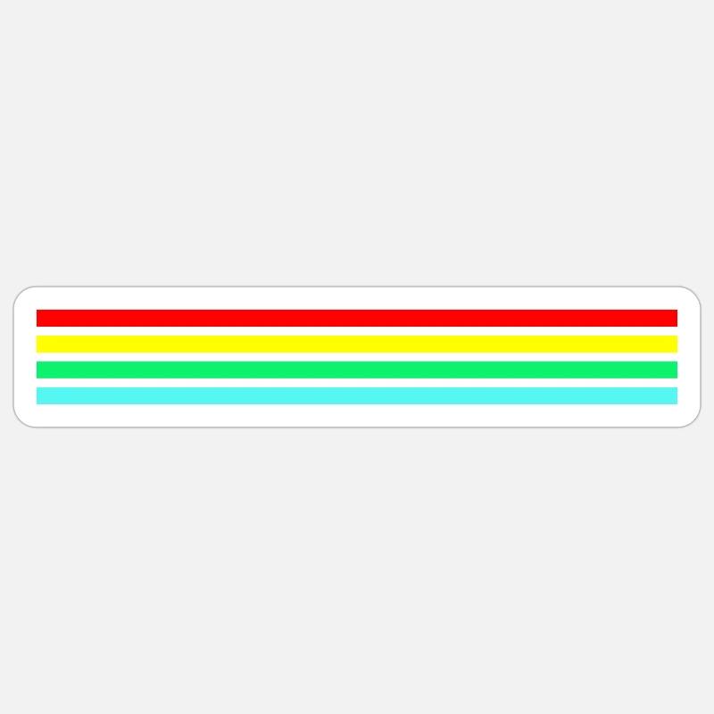 Retro Neon Friendly Raider - Sticker size S (10 x 10 cm) - white matte