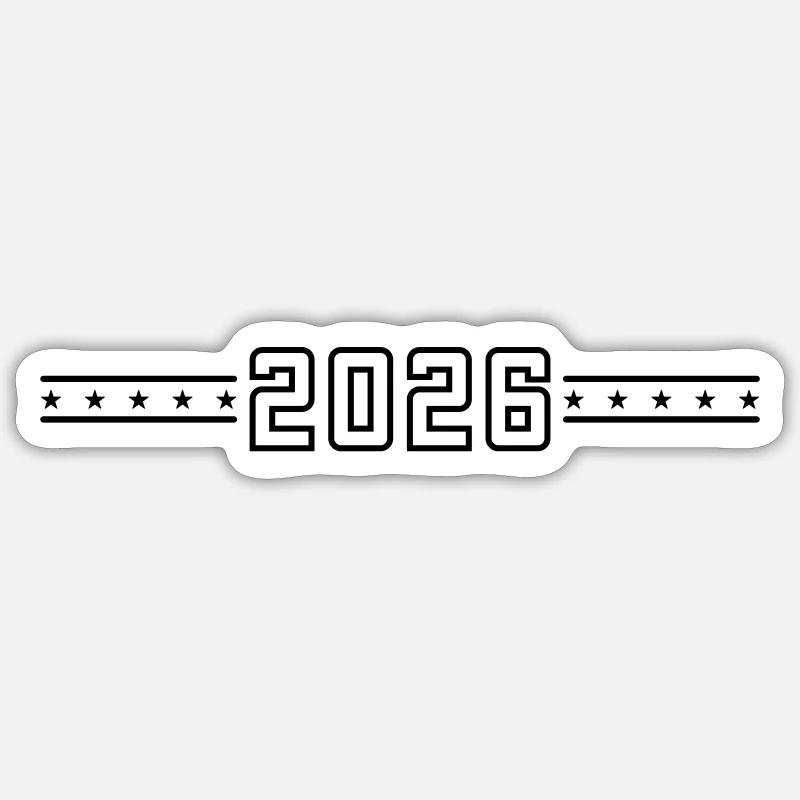 Police universitaire 2026 - Sticker taille S (10 x 10 cm) - blanc mat