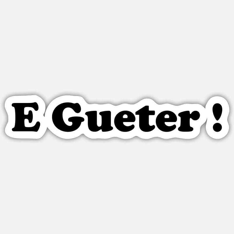 E_gueter_logo - Sticker Größe S (10 x 10 cm) - Mattweiß