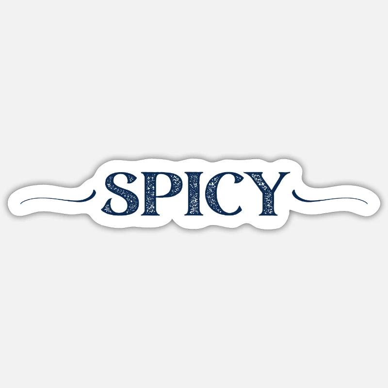 würzig - Sticker Größe S (10 x 10 cm) - Mattweiß