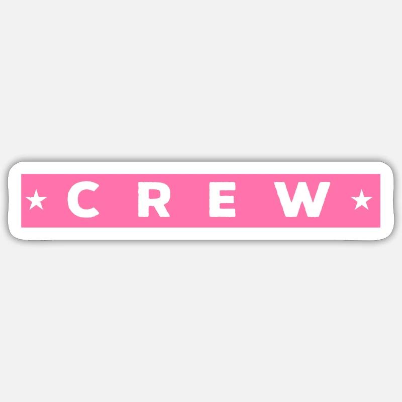 équipage - Sticker taille S (10 x 10 cm) - blanc mat