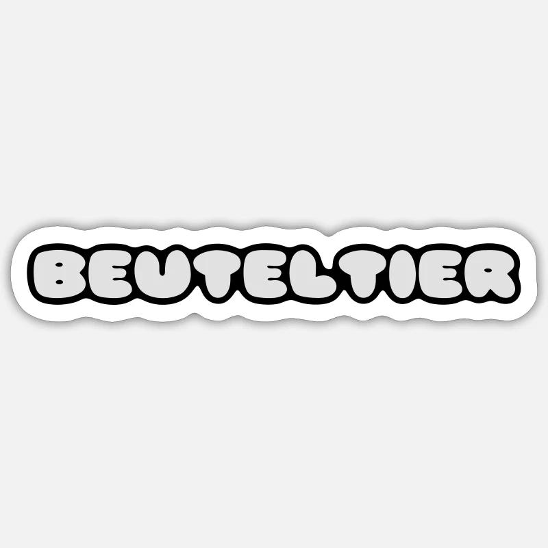 Beuteltier Sticker Größe S (10 x 10 cm)