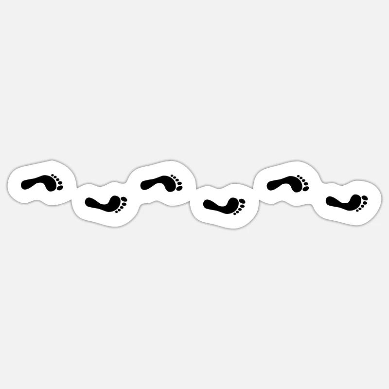 Footprints Sticker size S (10 x 10 cm)