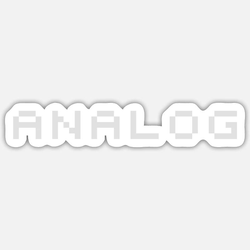 Analogous - Sticker size S (10 x 10 cm) - white matte