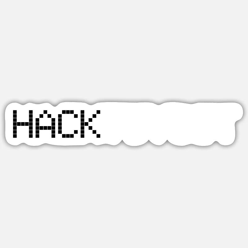 Hacktivist, Hacker, C++, Computer, Informatik - Sticker Größe S (10 x 10 cm) - Mattweiß