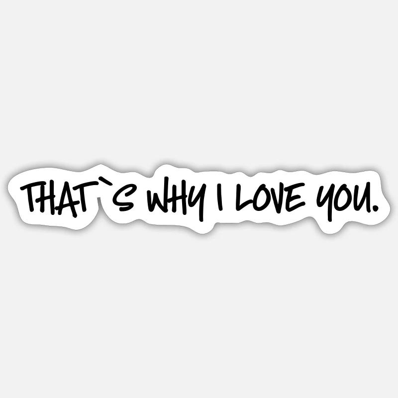 love - Sticker size S (10 x 10 cm) - white matte