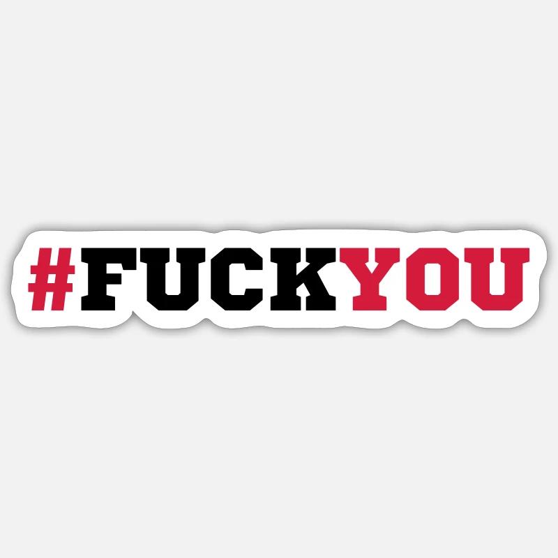 hashtag symbole de modèle de texte que vous cassez Sticker taille S (10 x 10 cm)