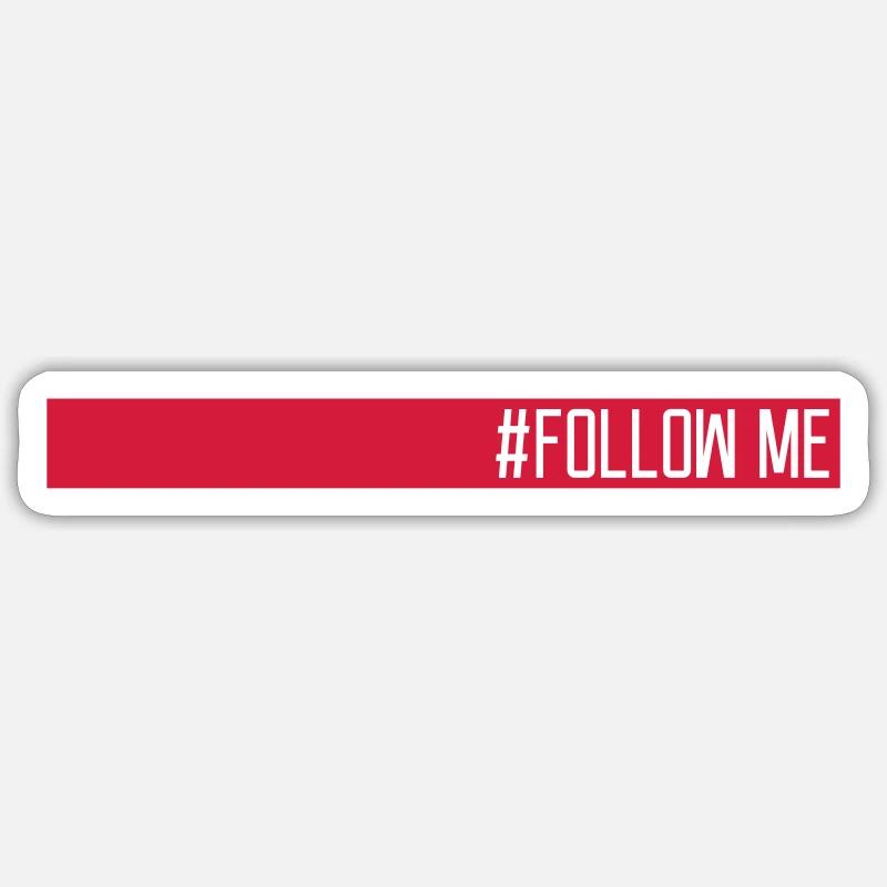 Cool Suivez-moi - Sticker taille S (10 x 10 cm) - blanc mat