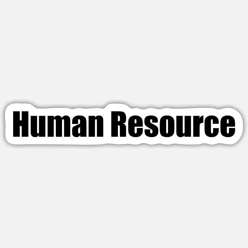 Nerdy Design "Human Resource" Sticker size S (10 x 10 cm)