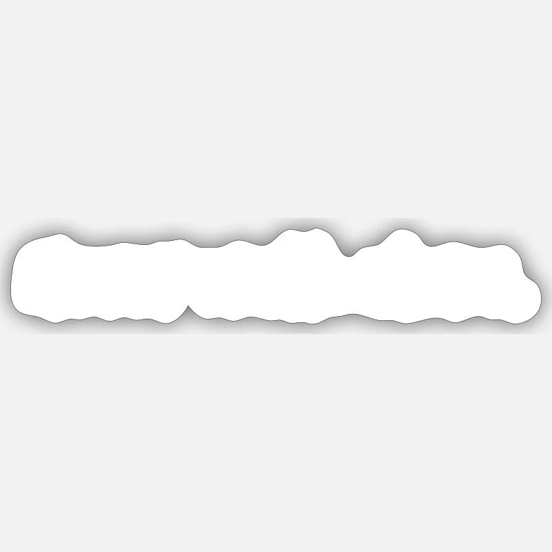 never walk alone,blanc - Sticker taille S (10 x 10 cm) - blanc mat