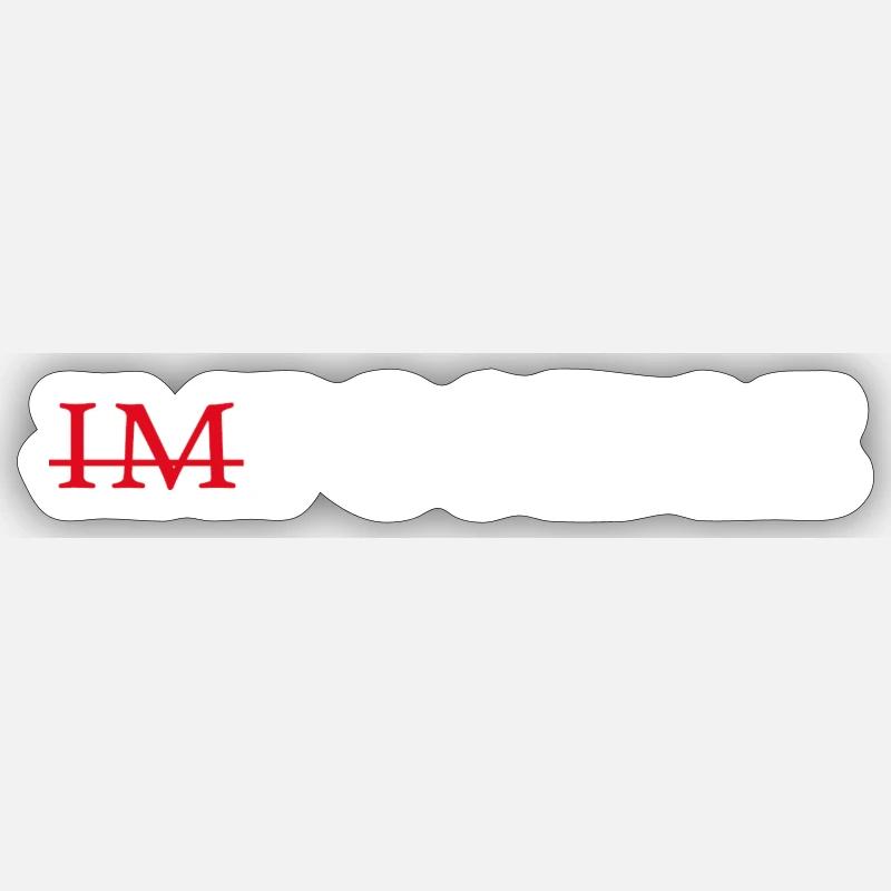 IMPOSIBLE blanco - Sticker taille S (10 x 10 cm) - blanc mat
