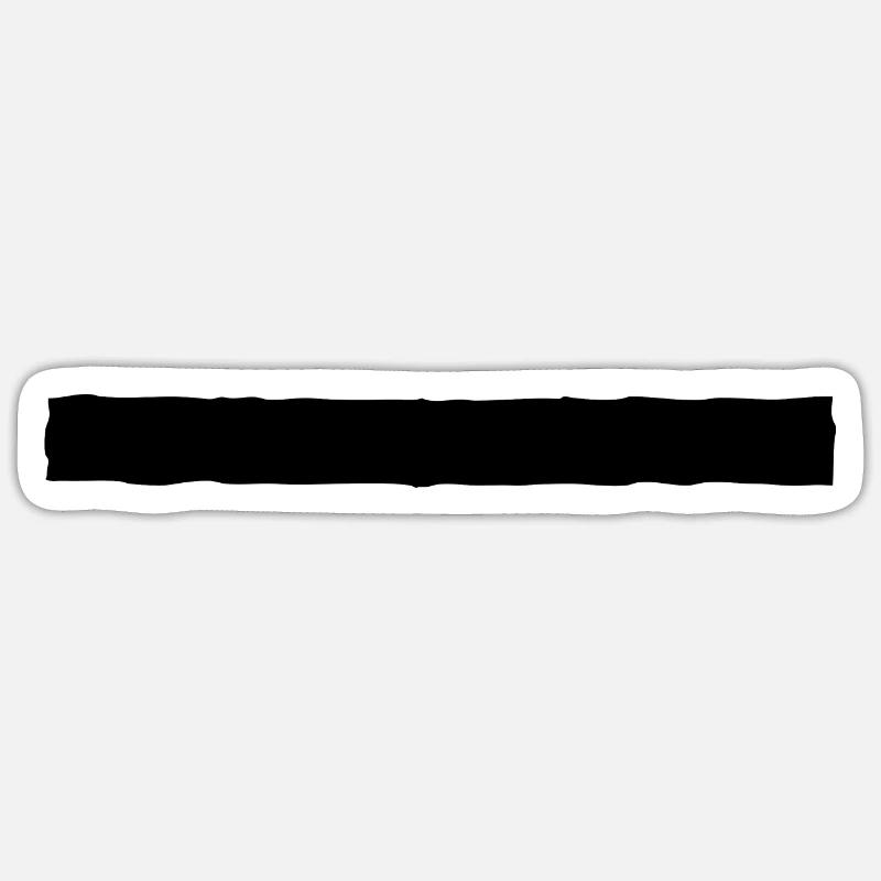 Banner thin - Sticker size S (10 x 10 cm) - white matte