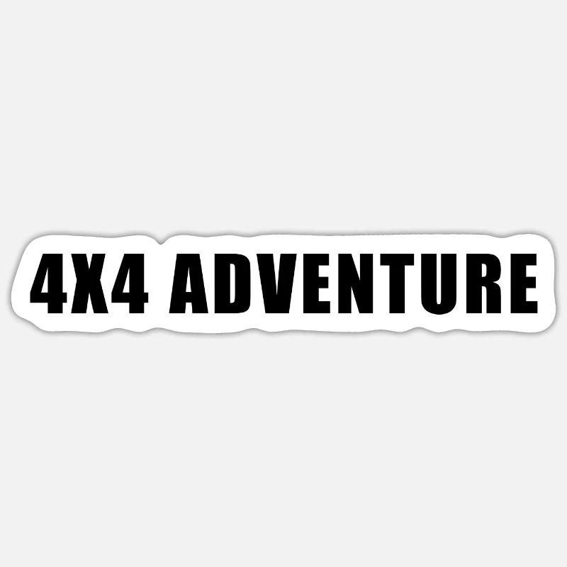 4x4 Adventure Sticker size S (10 x 10 cm)