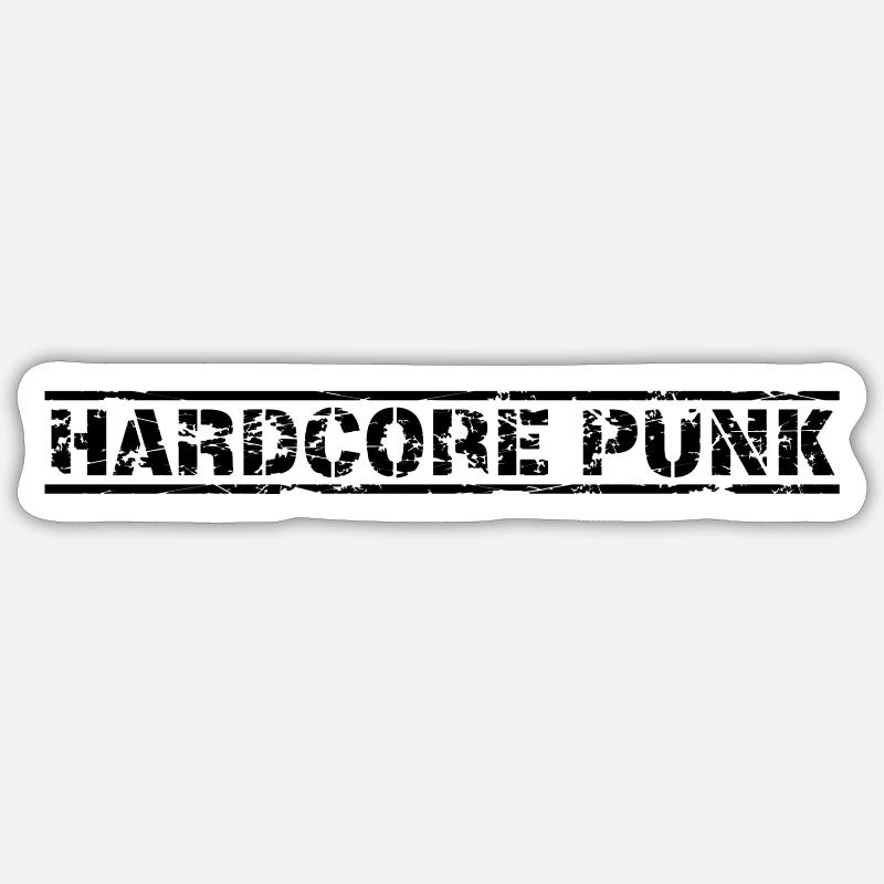 Hardcore Punk Sticker Größe S (10 x 10 cm)