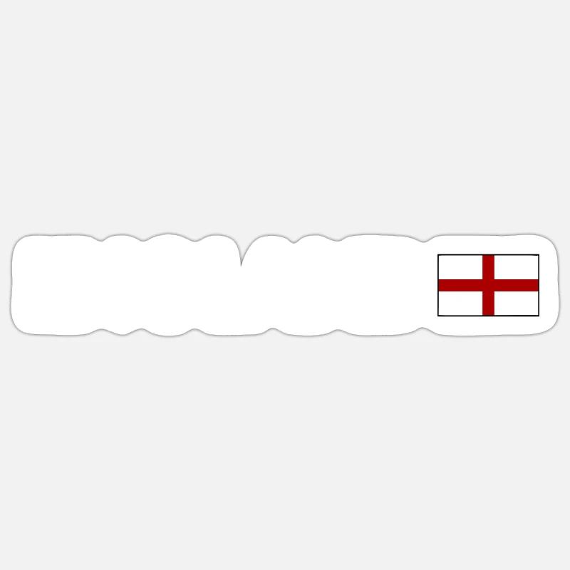England - Sticker Größe S (10 x 10 cm) - Mattweiß