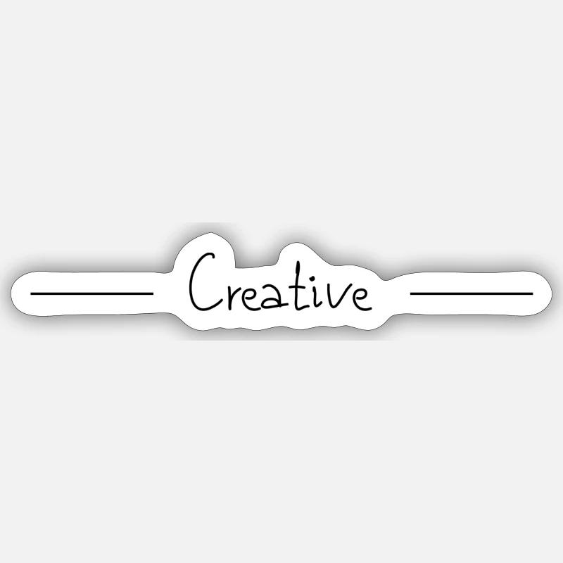 Creative - Sticker Größe S (10 x 10 cm) - Mattweiß
