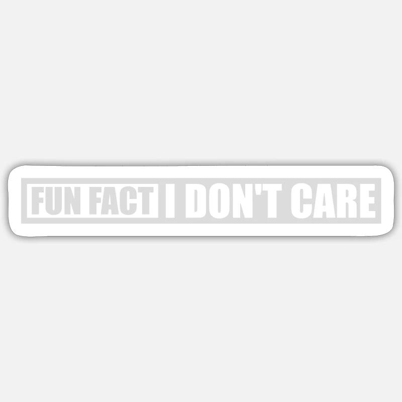 Je me fiche des faits - Sticker taille S (10 x 10 cm) - blanc mat